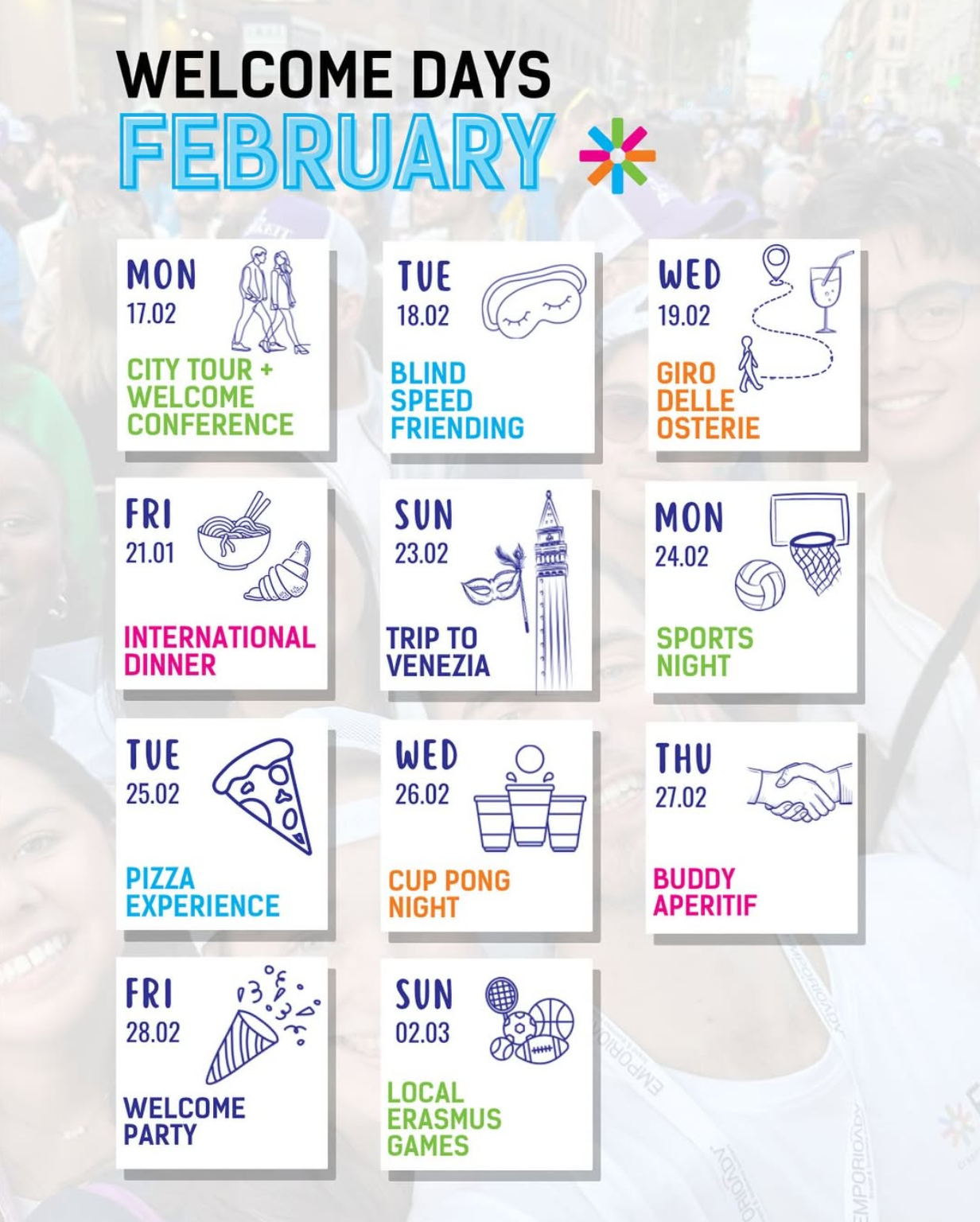 welcome days calendar