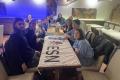 Photo of all the buddies at an aperitivo