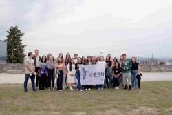 our erasmus students on the Udine castle hill